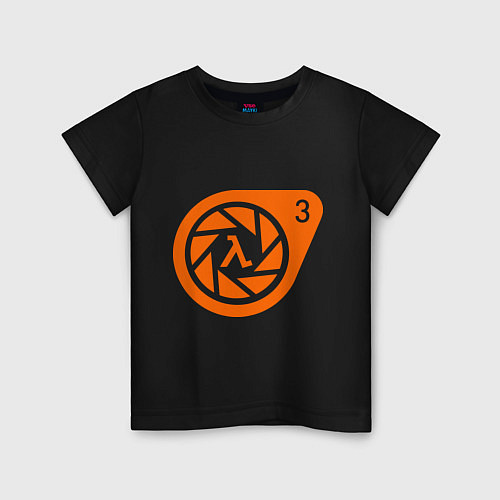 Детская футболка Half-Life 3: Logo / Черный – фото 1