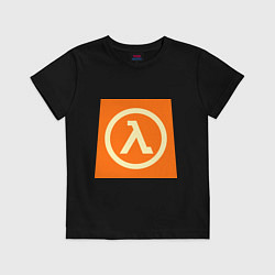 Футболка хлопковая детская Half-Life, цвет: черный