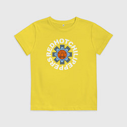 Футболка хлопковая детская Red hot chili peppers, цвет: желтый