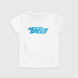 Футболка хлопковая детская Need for speed, цвет: белый