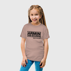 Футболка хлопковая детская Armin van Buuren, цвет: пыльно-розовый — фото 2