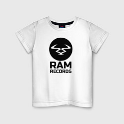 Футболка хлопковая детская Ram Records, цвет: белый