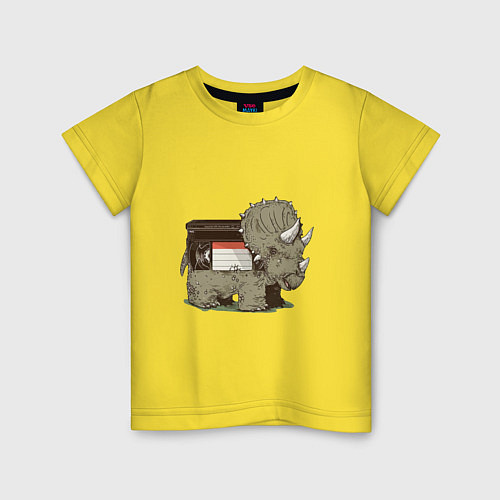 Детская футболка Вымершие виды / Желтый – фото 1
