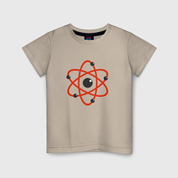Футболка хлопковая детская Atomic Heart: Nuclear, цвет: миндальный