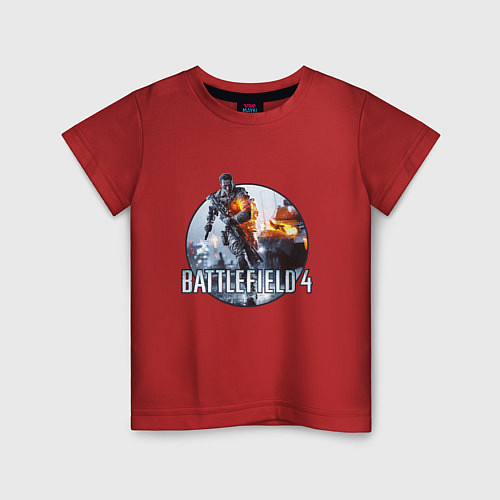 Детская футболка Battlefield 4 / Красный – фото 1