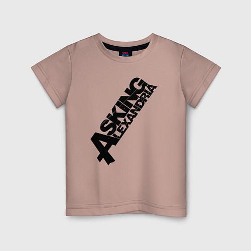 Детская футболка Asking Alexandria Logo / Пыльно-розовый – фото 1