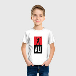 Футболка хлопковая детская Ali by boxcluber, цвет: белый — фото 2