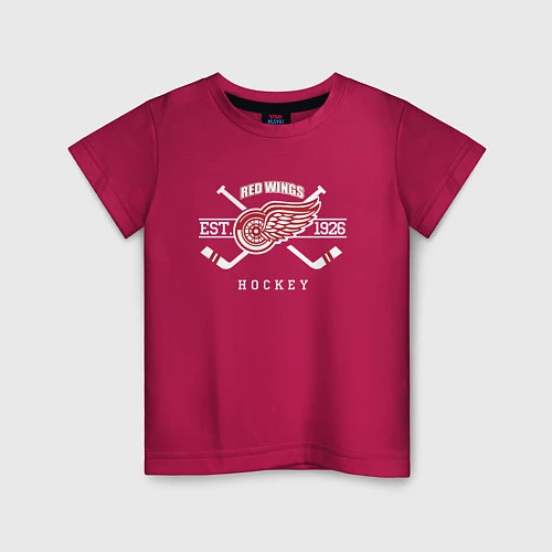 Детская футболка Detroit Red Wings: Est.1926 / Маджента – фото 1