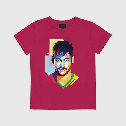 Детская футболка Neymar: fun-art / Маджента – фото 1