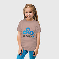 Футболка хлопковая детская Cloud9, цвет: пыльно-розовый — фото 2