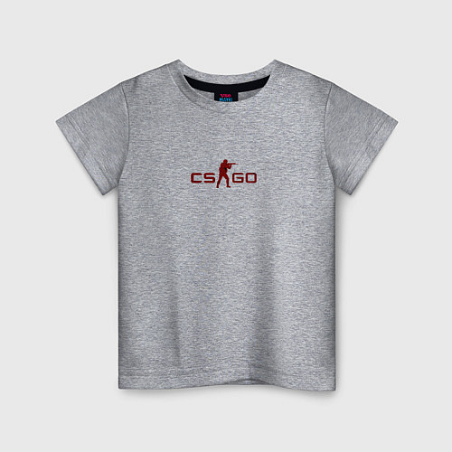 Детская футболка Cs:go - Crimson Web Style Кровавая паутина / Меланж – фото 1