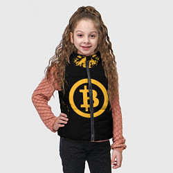 Детский жилет Bitcoin Master, цвет: 3D-светло-серый — фото 2