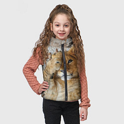 Детский жилет Львенок цвета 3D-светло-серый — фото 2