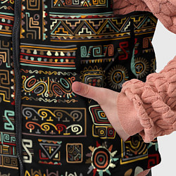 Детский жилет Этнический орнамент - Африка, цвет: 3D-черный — фото 2