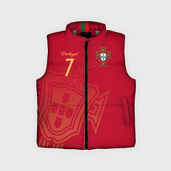 Детский жилет Криштиану Роналду форма, цвет: 3D-светло-серый