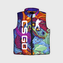 Детский жилет CS GO HYPERBEAST, цвет: 3D-светло-серый