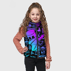 Детский жилет FORTNITE X MARSHMELLO, цвет: 3D-черный — фото 2