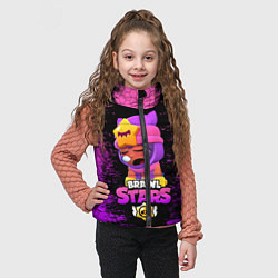 Детский жилет Бравл Старс Сэнди, цвет: 3D-черный — фото 2