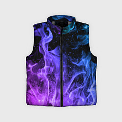 Детский жилет ОГОНЬ НЕОН, цвет: 3D-светло-серый