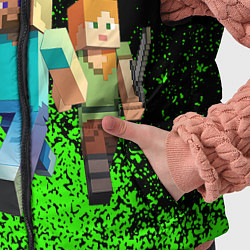 Детский жилет Minecraft, цвет: 3D-черный — фото 2