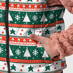 Детский жилет Новогодний орнамент, цвет: 3D-светло-серый — фото 2