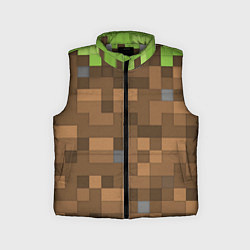 Детский жилет Minecraft камуфляж, цвет: 3D-светло-серый
