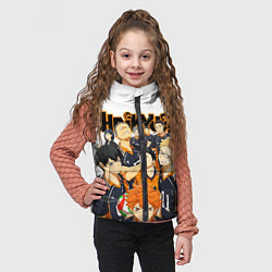 Детский жилет ВОЛЕЙБОЛ!! HAIKYUU!!, цвет: 3D-черный — фото 2