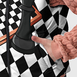 Детский жилет Шахматы, цвет: 3D-светло-серый — фото 2