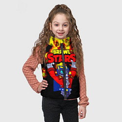 Детский жилет Brawl StarsStu, цвет: 3D-черный — фото 2