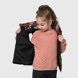 Детский жилет Разноцветные заплатки, цвет: 3D-черный — фото 2