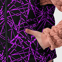 Детский жилет Фиолетово-черный абстрактный узор, цвет: 3D-черный — фото 2