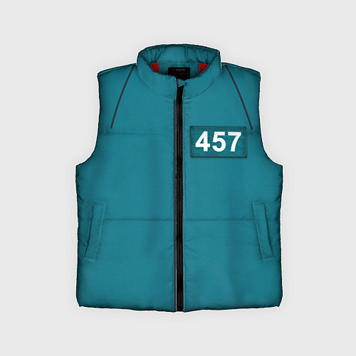 Детский жилет Форма игрока Игра в кальмара / 3D-Красный – фото 1