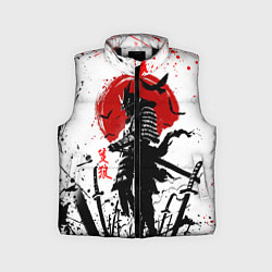 Детский жилет GHOST OF TSUSHIMA ПРИЗРАК ЦУСИМЫ КРАСНОЕ СОЛНЦЕ, цвет: 3D-черный