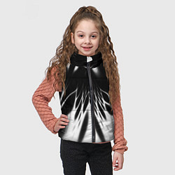 Детский жилет Белый и черный - коллекция Лучи - Хуф и Ся, цвет: 3D-светло-серый — фото 2