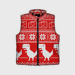 Детский жилет Вязаный принт, цвет: 3D-черный