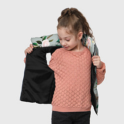 Детский жилет Цветы Цветочный Букет, цвет: 3D-черный — фото 2