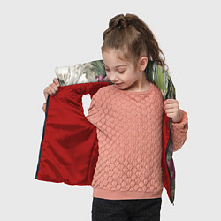 Детский жилет Цветы Ностальгический Весенний Узор, цвет: 3D-красный — фото 2