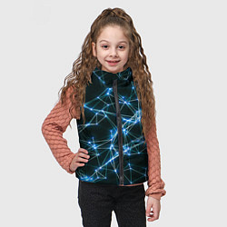 Детский жилет Нейронная сеть - фон, цвет: 3D-черный — фото 2