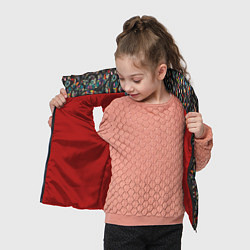 Детский жилет Разноцветная абстракция Black, цвет: 3D-красный — фото 2