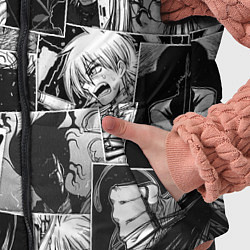 Детский жилет Хэллсинг паттерн Hellsing, цвет: 3D-светло-серый — фото 2