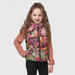 Детский жилет MILLION MULTICOLORED FLOWERS, цвет: 3D-светло-серый — фото 2