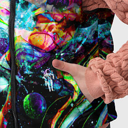 Детский жилет Красочный космос, цвет: 3D-красный — фото 2