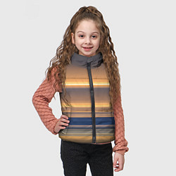 Детский жилет Цветные линии colored lines, цвет: 3D-светло-серый — фото 2