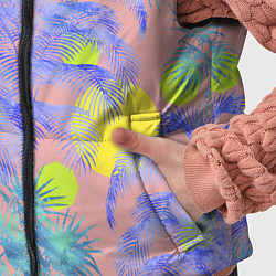 Детский жилет Пальмы и Солнце Летом На Море, цвет: 3D-черный — фото 2