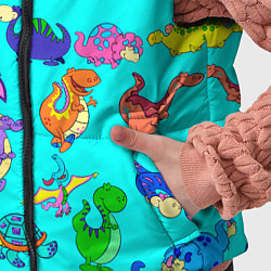 Детский жилет PREHISTORIC DINOSAURS, цвет: 3D-светло-серый — фото 2