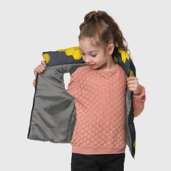 Детский жилет Разноцветные Соты Пчёл, цвет: 3D-светло-серый — фото 2