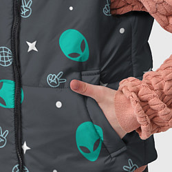 Детский жилет Aliens pattern, цвет: 3D-черный — фото 2