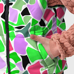 Детский жилет Abstract pattern green pink spots, цвет: 3D-светло-серый — фото 2