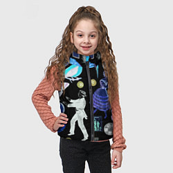 Детский жилет Underground pattern Fashion 2077, цвет: 3D-черный — фото 2