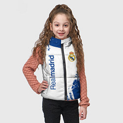 Детский жилет Реал Мадрид краска, цвет: 3D-светло-серый — фото 2